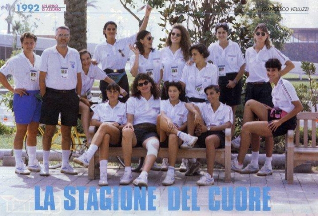 La nazionale femminile a Barcellona in occasione delle Olimpiadi del 1992